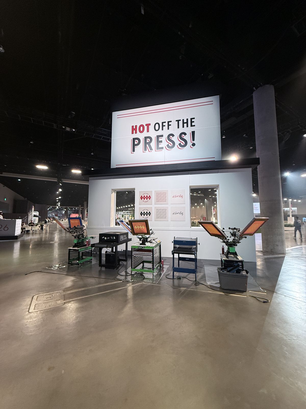 Merch Troop live printing — the line forms fast